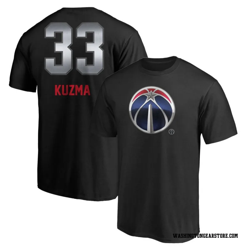 Black Men's Kyle Kuzma Washington Wizards Midnight Mascot T-Shirt