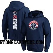 Navy Men's Corey Kispert Washington Wizards Backer Pullover Hoodie