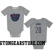 Gray Washington Wizards  Alexandre Sarr  Newborn & Infant Bodysuit