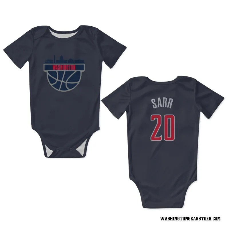 Navy Washington Wizards  Alexandre Sarr  Newborn & Infant Bodysuit