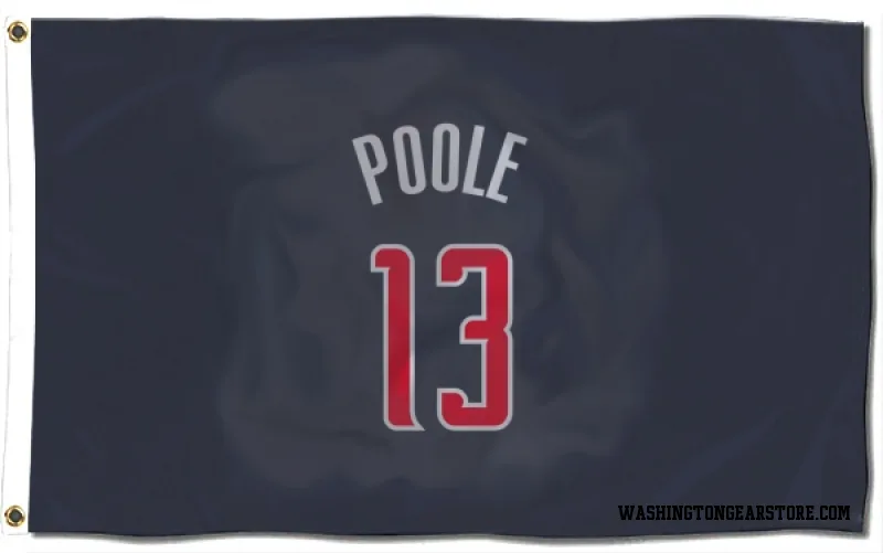 Navy Washington Wizards  Jordan Poole  Flag (3 X 5)