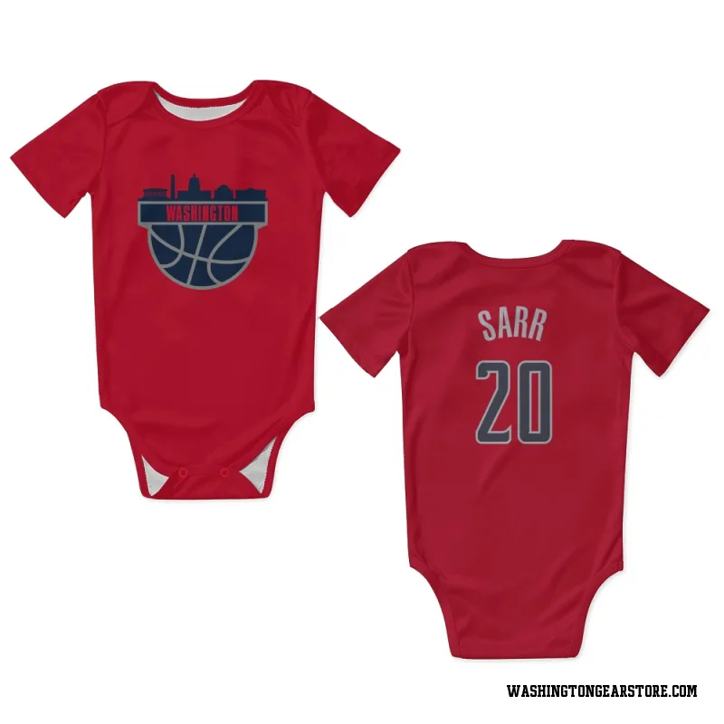 Red Washington Wizards  Alexandre Sarr  Newborn & Infant Bodysuit