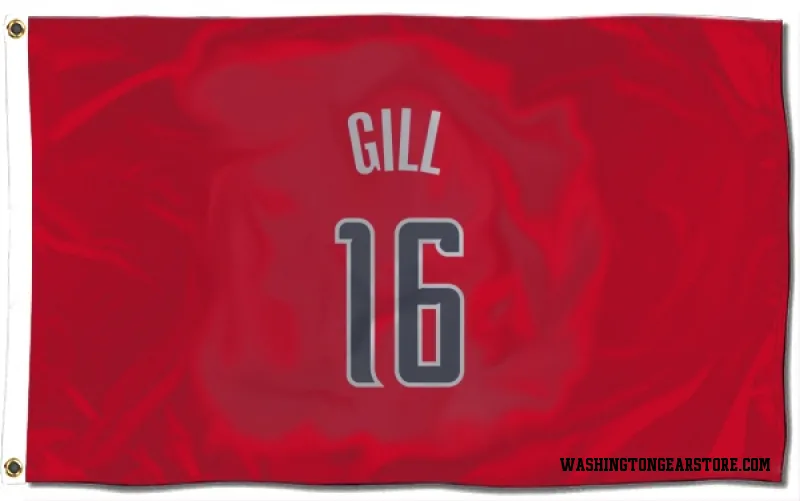 Red Washington Wizards  Anthony Gill  Flag (3 X 5)