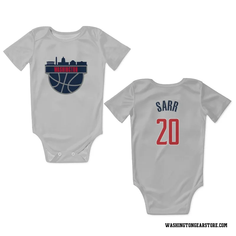 White Washington Wizards  Alexandre Sarr  Newborn & Infant Bodysuit